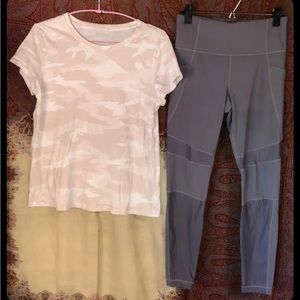 Athleta Leggings & Top Set M/L